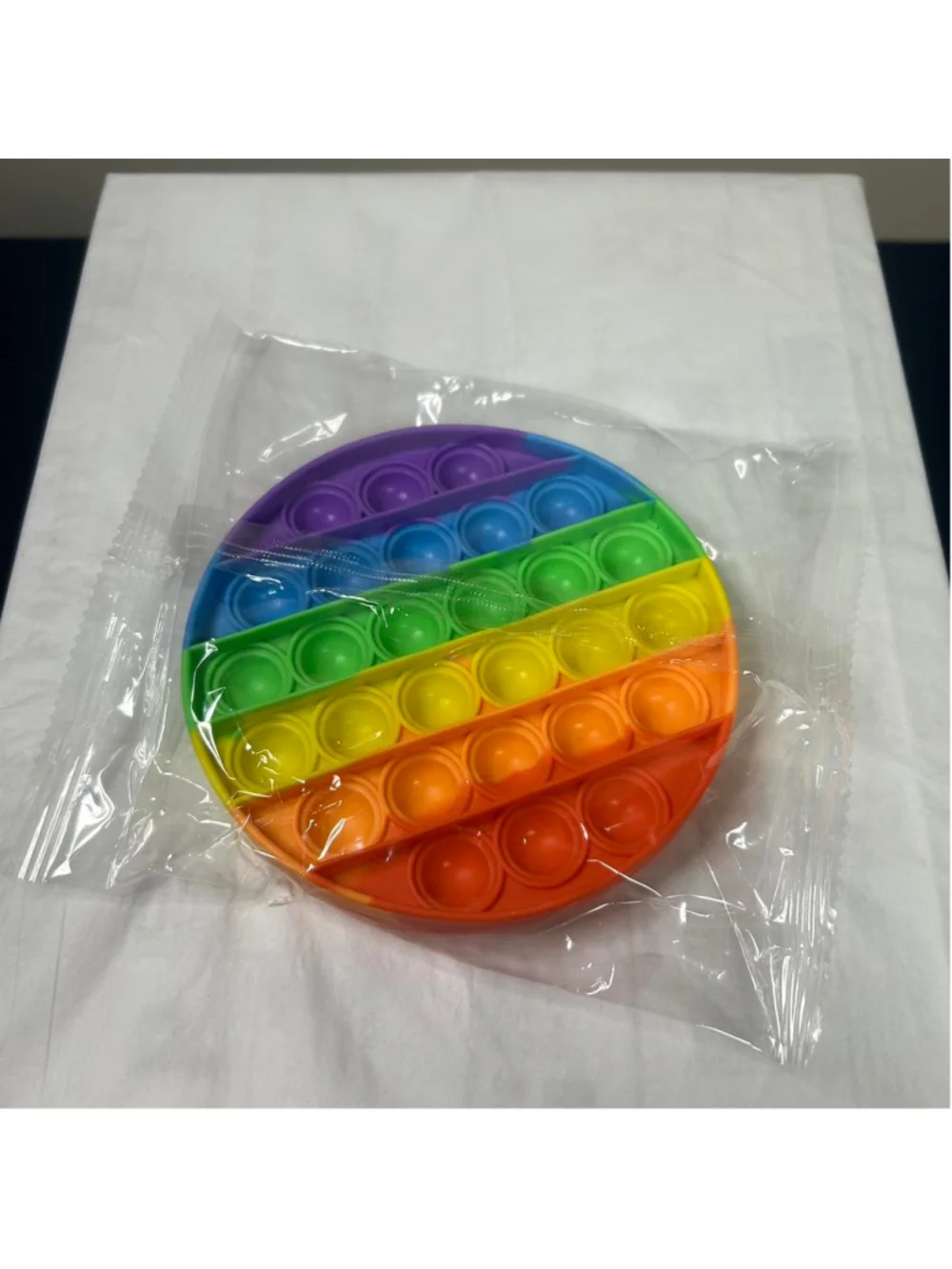 Rainbow heart, square, circle pop it toy (pack of 3) #fidgettoy #kids